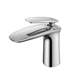 Watermark Hot And Cold Water Brass Chrome Single Handle Wash Mixer Tap Bathroom Basin Faucet