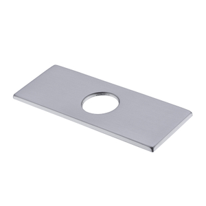Cheap Price 6 Inch Rectangle Brushed Nickel 304 Stainless Steel Kitchen Faucet Hole Cover Deck Base Plate
