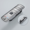 Gun Grey Brass Rainfall Thermostatic Bathroom Shower Set Shower System Set Wall Mounted